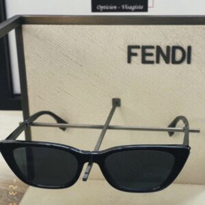 Cat-Eye Sunglasses with Signature FF Logo Detailing