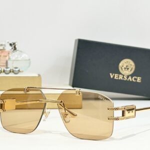 Rectangular Sunglasses with Ornate Metal Detailing