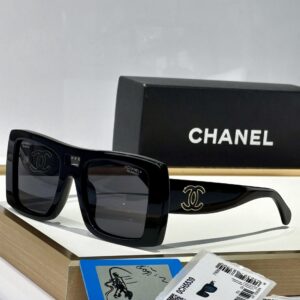 Oversized Square Sunglasses with Signature CC Logo Detailing