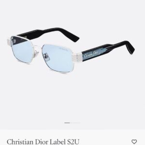 Rectangular Sunglasses with Signature Branding and Textured Hardware