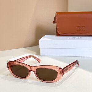 Oval Sunglasses with Minimalist Branding and Retro-Inspired Design