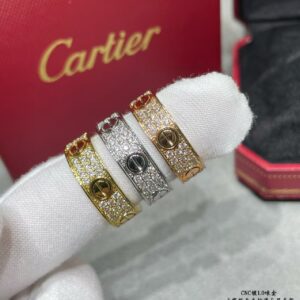 Inspired Wide - Band Ring with Pave Diamond Detailing