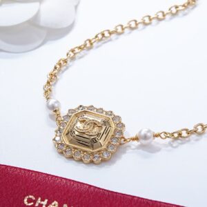 Statement Choker with Octagonal "CC" Logo and Luxe Details