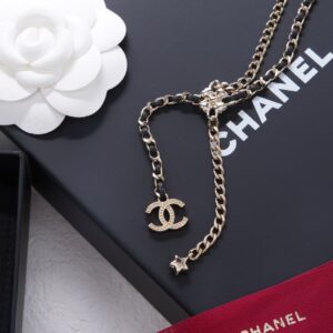 Chain - Link Y - Necklace with Signature "CC" Logo and Star Charm