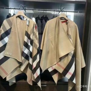 Montage Print Wool-Silk Scarf: Equestrian Knight & Oak Leaf Design with Classic Check Pattern