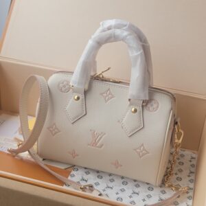Cream Empreinte Mini Speedy Bag – Pink Monogram & Gold Hardware