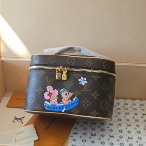 Monogram Canvas Nice Cosmetic Pouch | Holiday Vivienne Cartoon Design