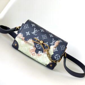 Crossbody Bag (Blue & Art Print Monogram Canvas)