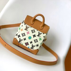 Nano Steamer Handbag (Colorful Monogram Print)