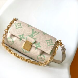 Favorite Handbag (Cream & Mint Monogram, Convertible Style)
