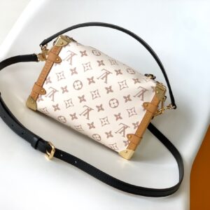 Cruise 2023 Mini Trunk Bag (White Monogram Canvas)