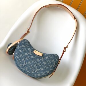 Denim Monogram Pea Bag (2-Piece Set)