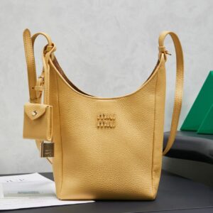 Bucket Bag: Textured Leather Styles with Signature Logo & Charm Details