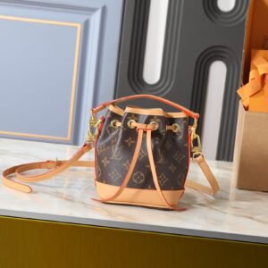 Mini Bucket Bag: Monogram Print Styles in Classic & Reverse Colorways