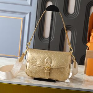 Sequined & Multicolor Monogram Saddle Bag – Statement Luxury Crossbody with Versatile Straps