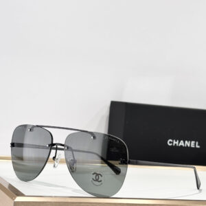 Signature CC Logo Metal-Frame Sunglasses